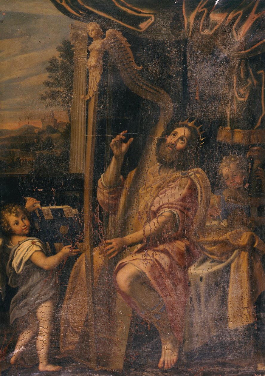 David hárfán játszik alkotó: Gabriel Francois Doyen