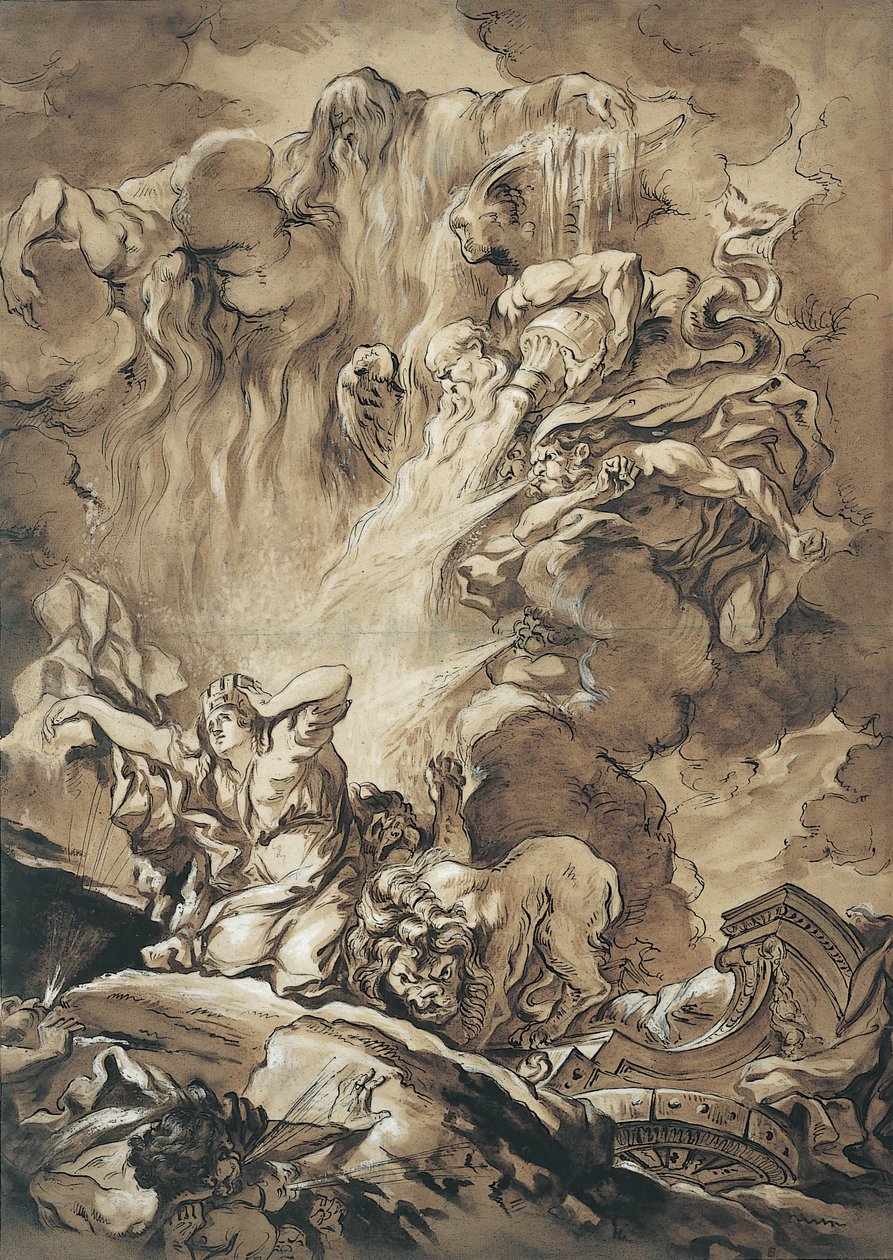 Cybele szabadulása, az évszakok allegóriája, n.d. alkotó: Gabriel Francois Doyen