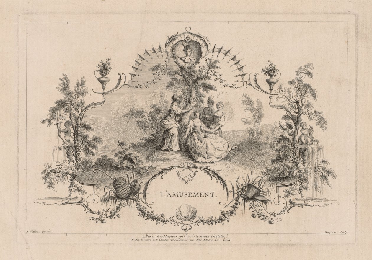 Szórakoztató, arabeszk. alkotó: Gabriel Huquier