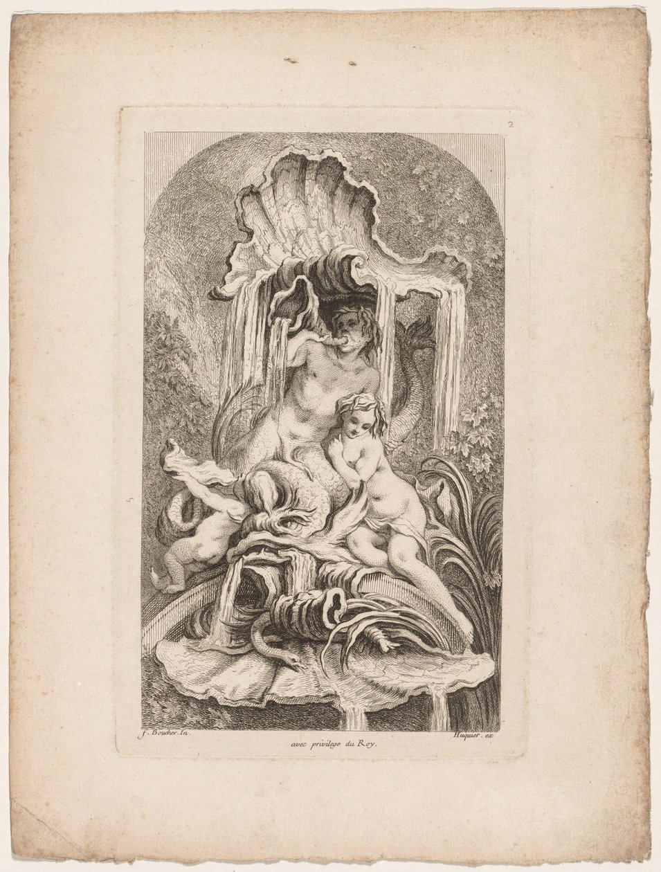 Szökőkutak könyve: 2. sz., c. 1736. alkotó: Gabriel Huquier