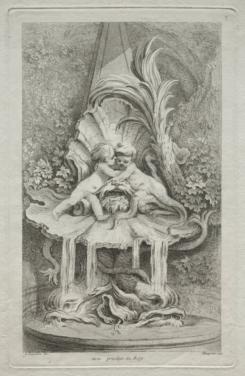 Szökőkutak könyve: 3. sz., c. 1736. alkotó: Gabriel Huquier