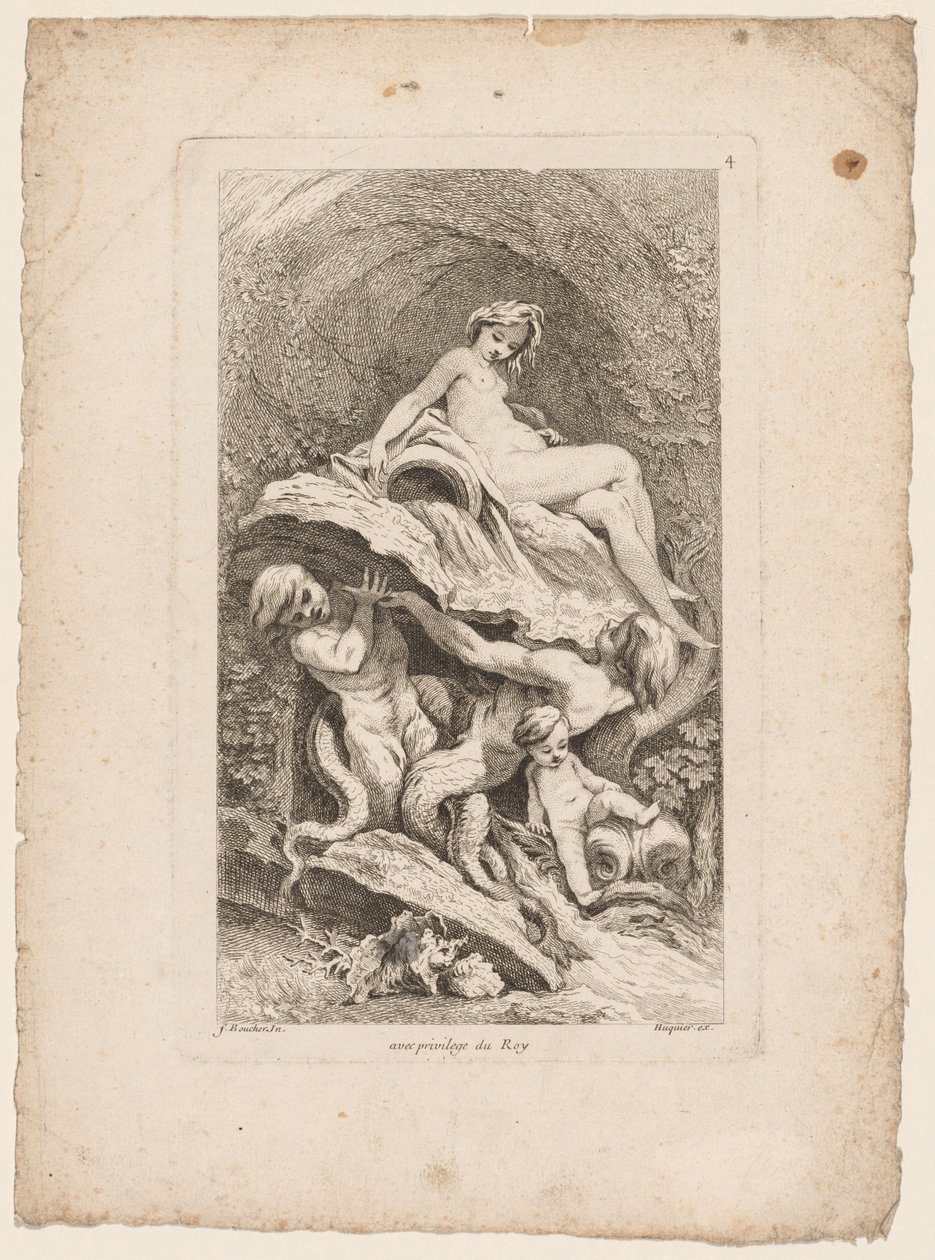Szökőkutak könyve: 4. sz., c. 1736. alkotó: Gabriel Huquier