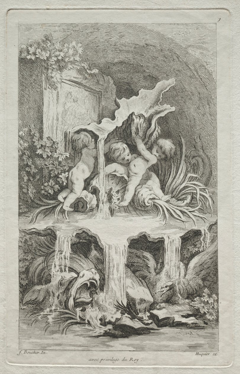 Szökőkutak könyve: 7. sz., c. 1736. alkotó: Gabriel Huquier