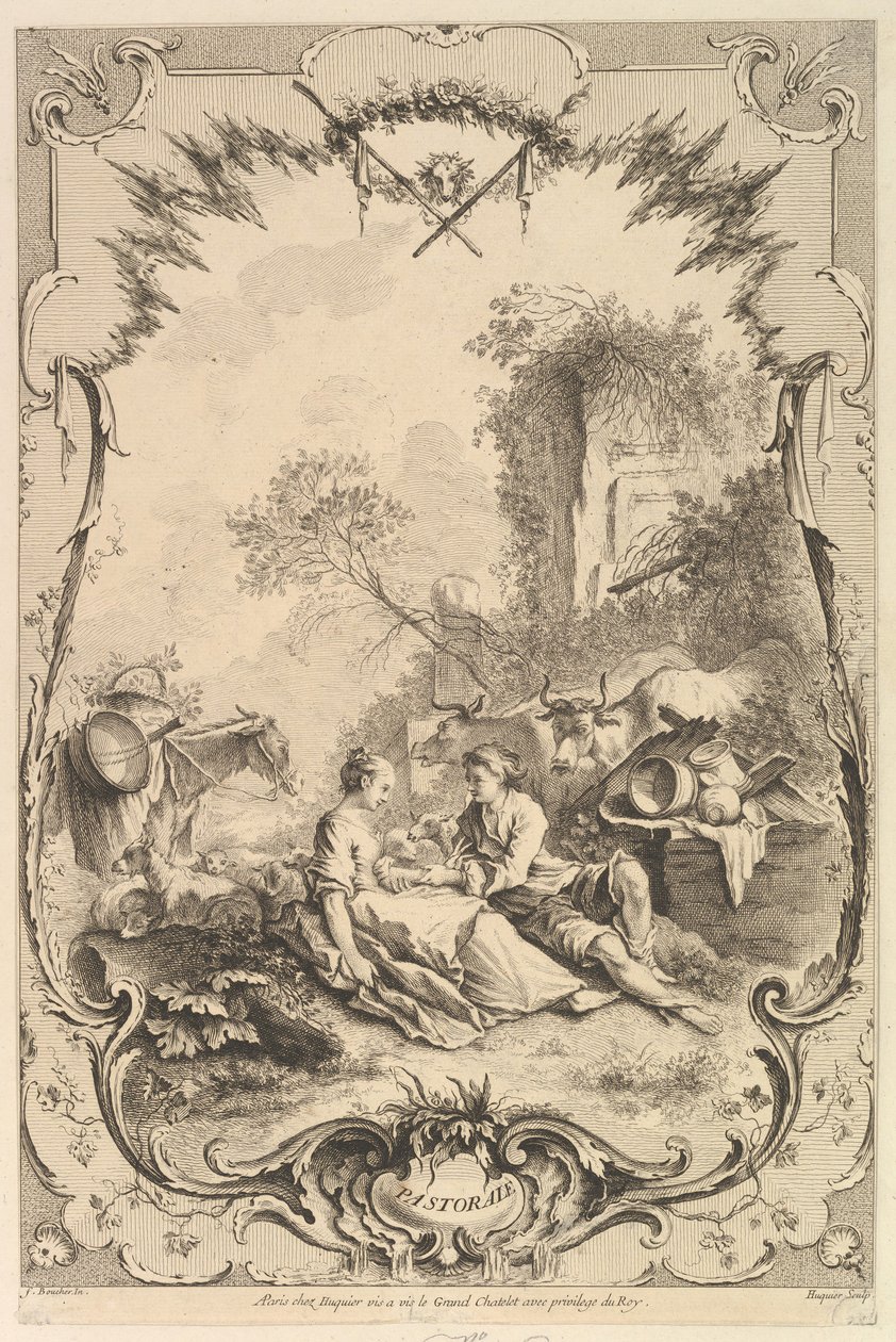 Pastorale, 18. század. alkotó: Gabriel Huquier