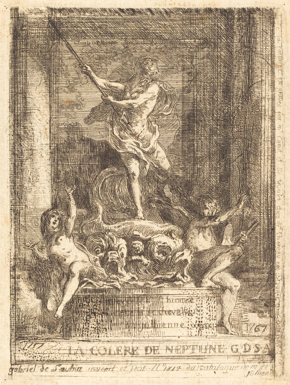 Neptunusz haragjára alkotó: Gabriel Jacques de Saint Aubin