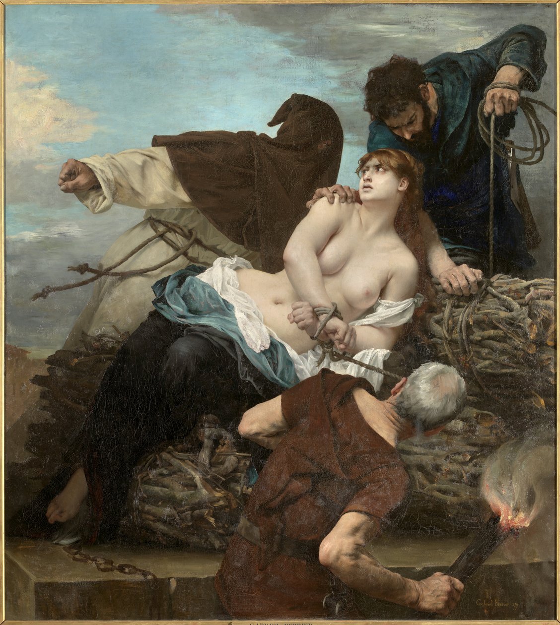 Az inkvizíció jelenete Spanyolországban alkotó: Gabriel Joseph Marie Augustin Ferrier