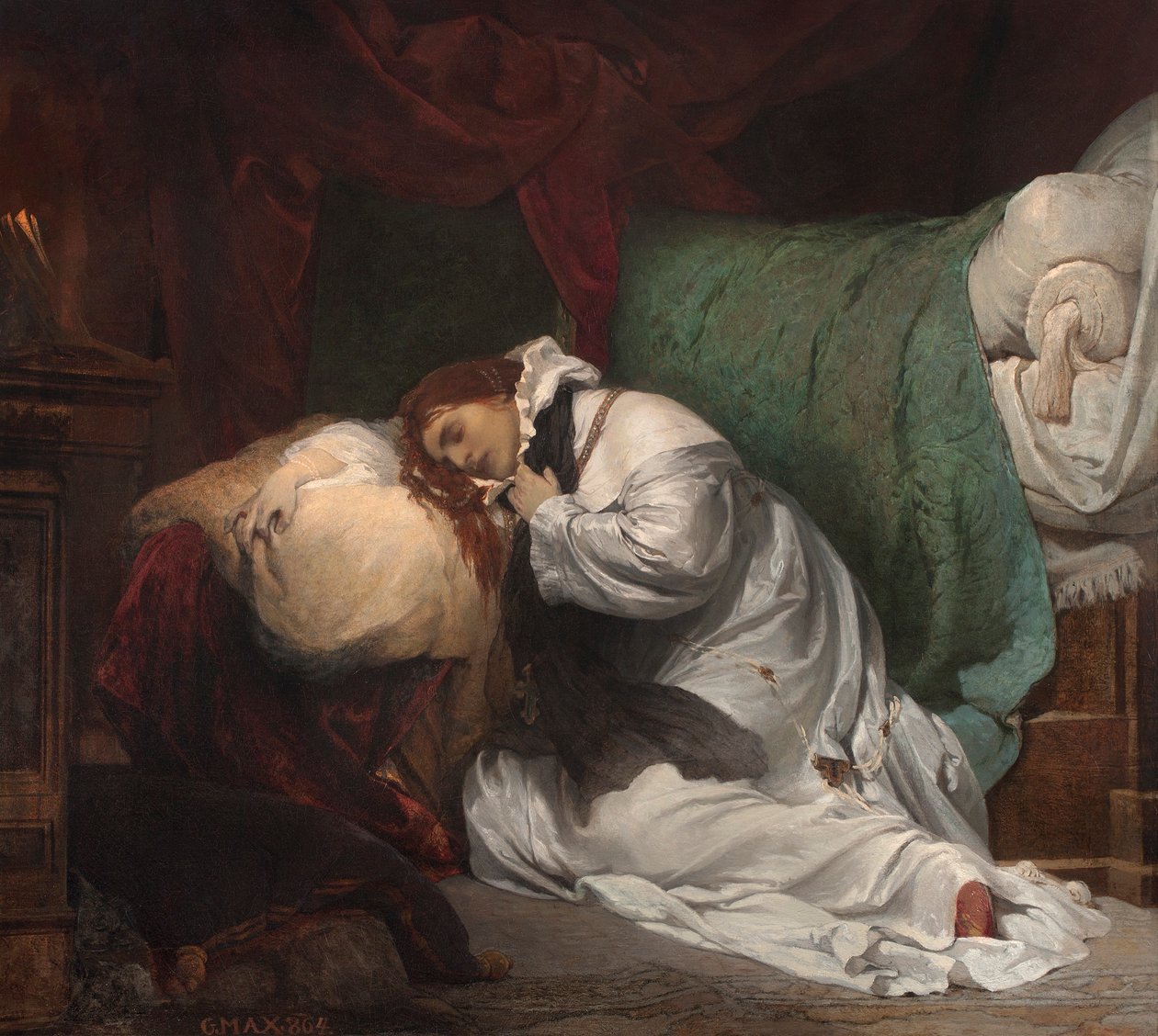 Szent Ludmilla vértanúsága, 1864 alkotó: Gabriel Max