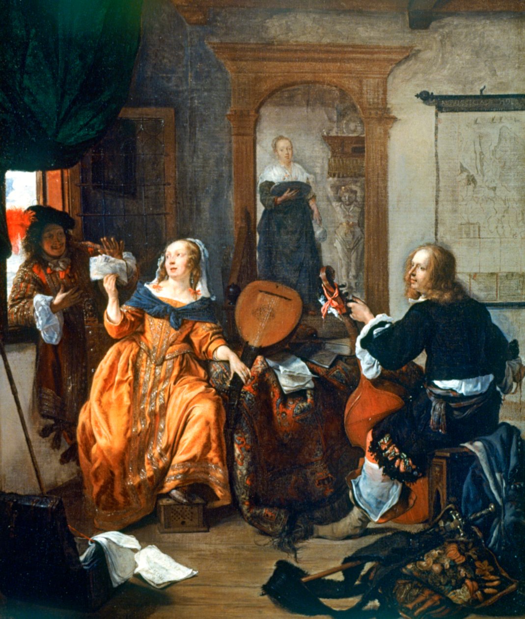 Zenés mulatság, 1659 alkotó: Gabriel Metsu