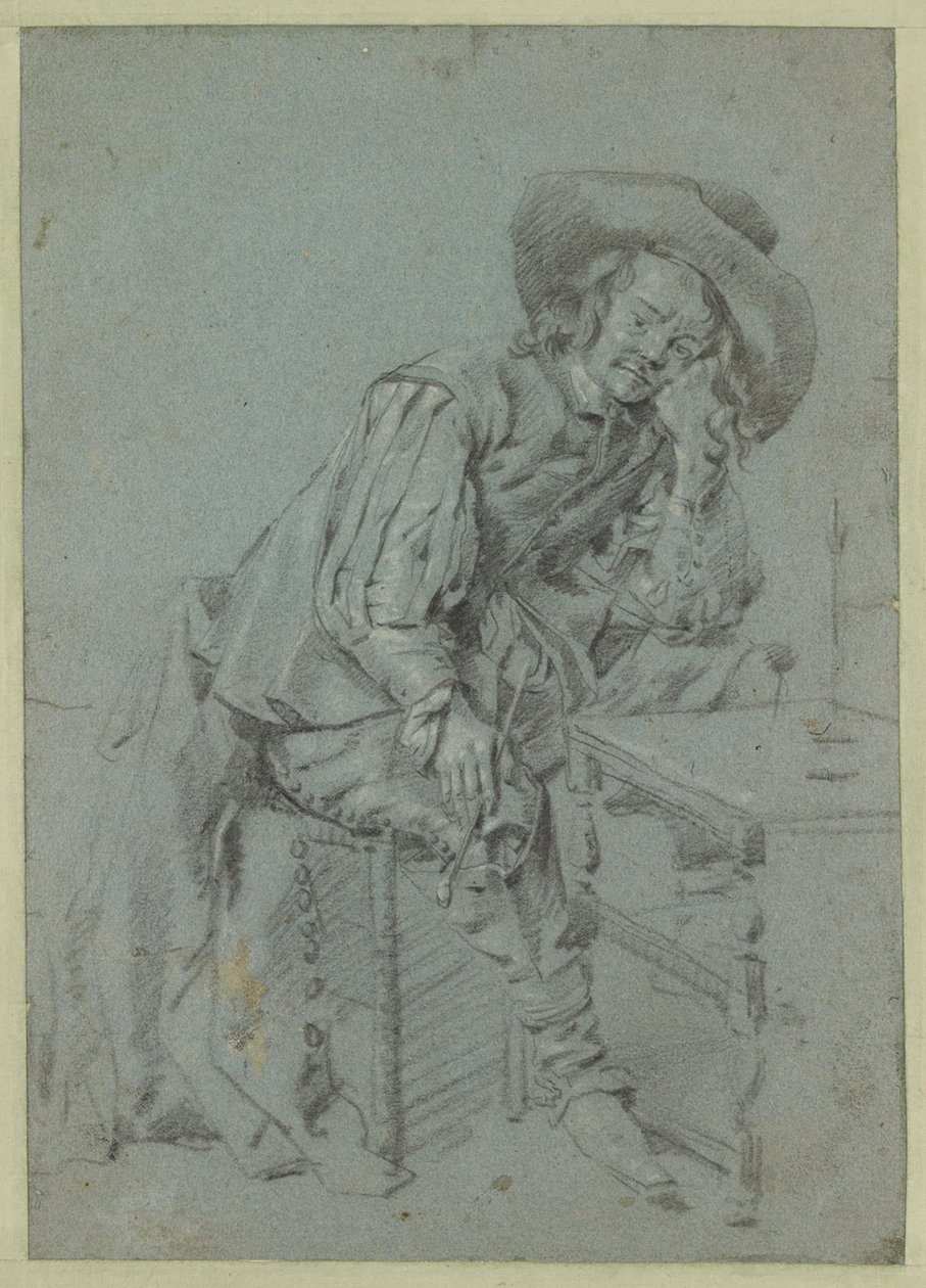 Egy pipázó, ülő férfi alkotó: Gabriel Metsu