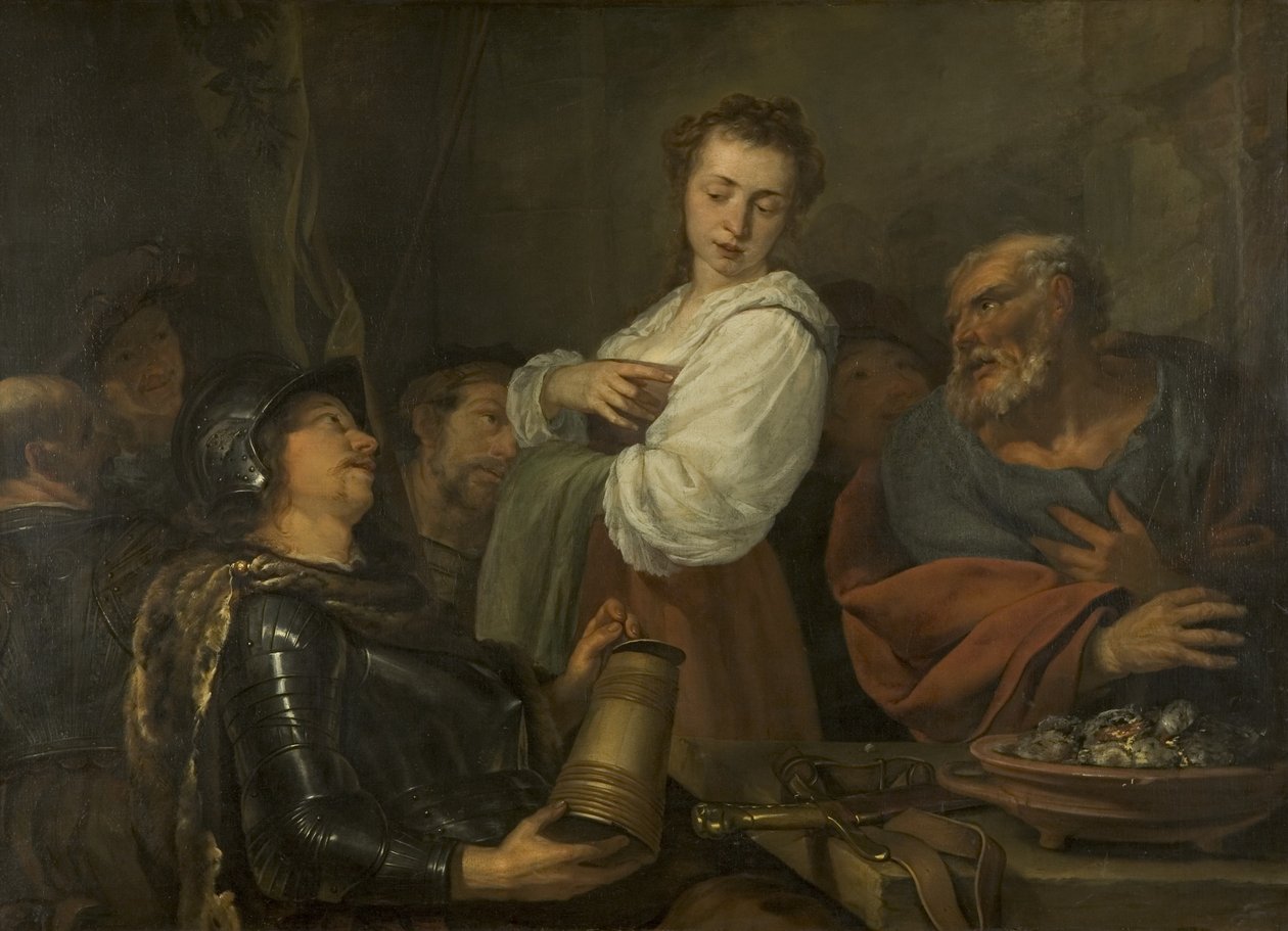 Szent Péter tagadása alkotó: Gabriel Metsu