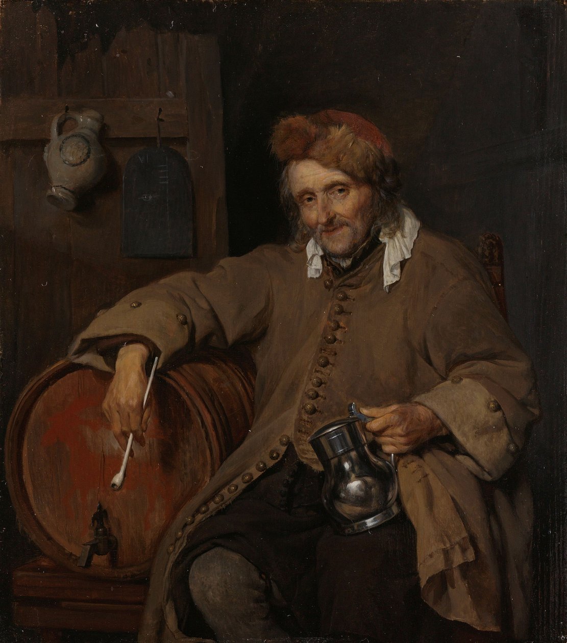 Az öreg ivó, 1661-3 alkotó: Gabriel Metsu