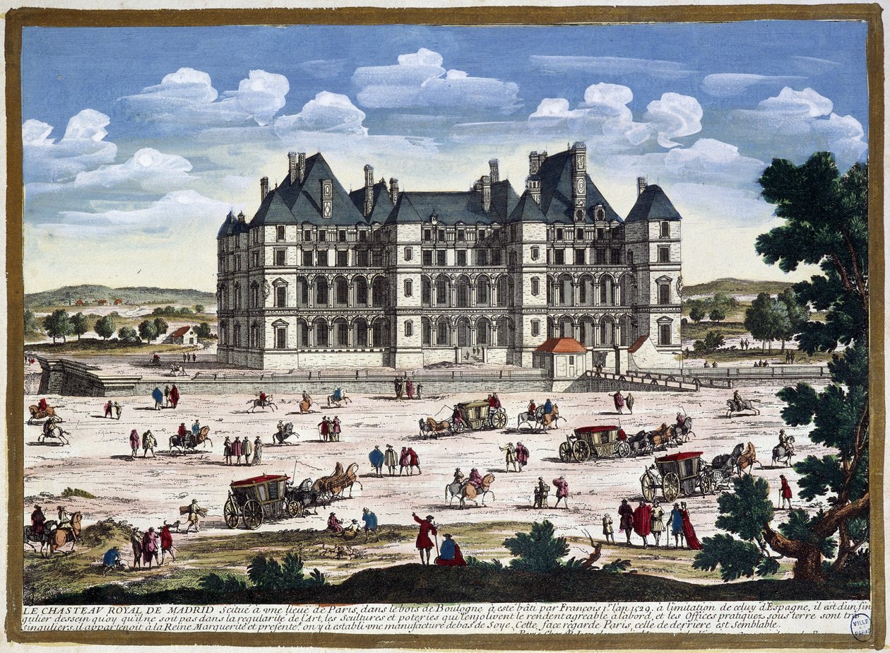 Chateau de Madrid Párizs környékén, Perelle mellett alkotó: Gabriel Perelle