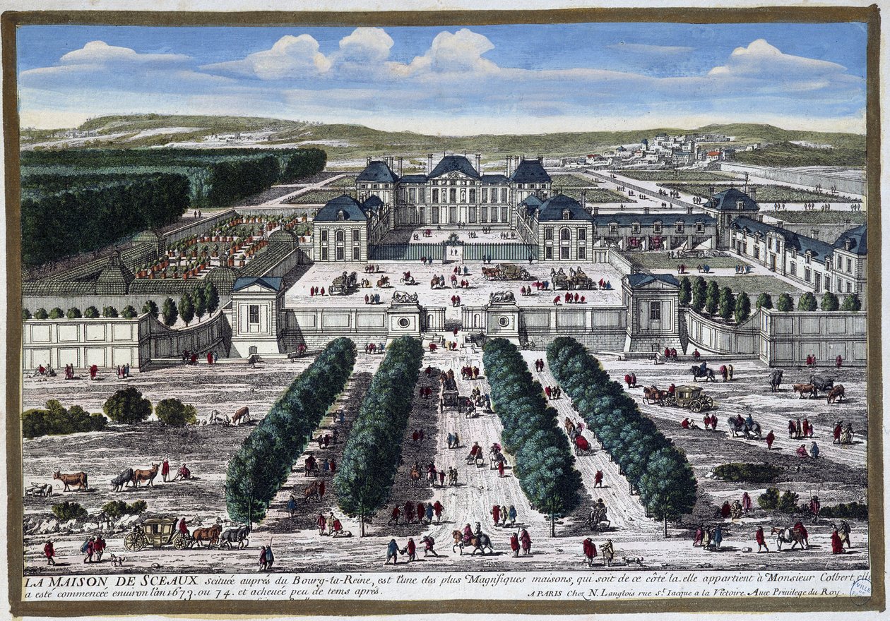 Château de Sceaux (a mi kertjei), szerző: Perelle alkotó: Gabriel Perelle