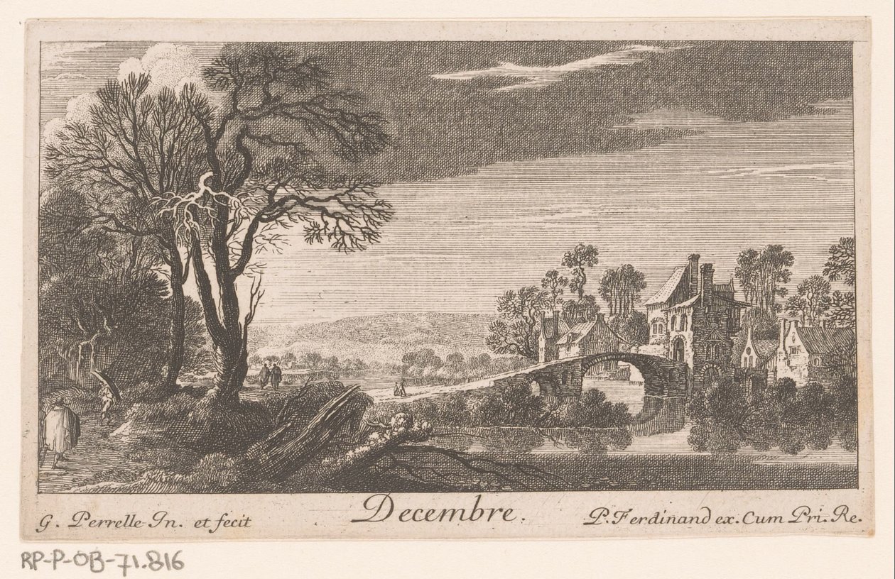 december December (cím a tárgyon) Tizenkét hónap (sorozat címe) alkotó: Gabriel Perelle