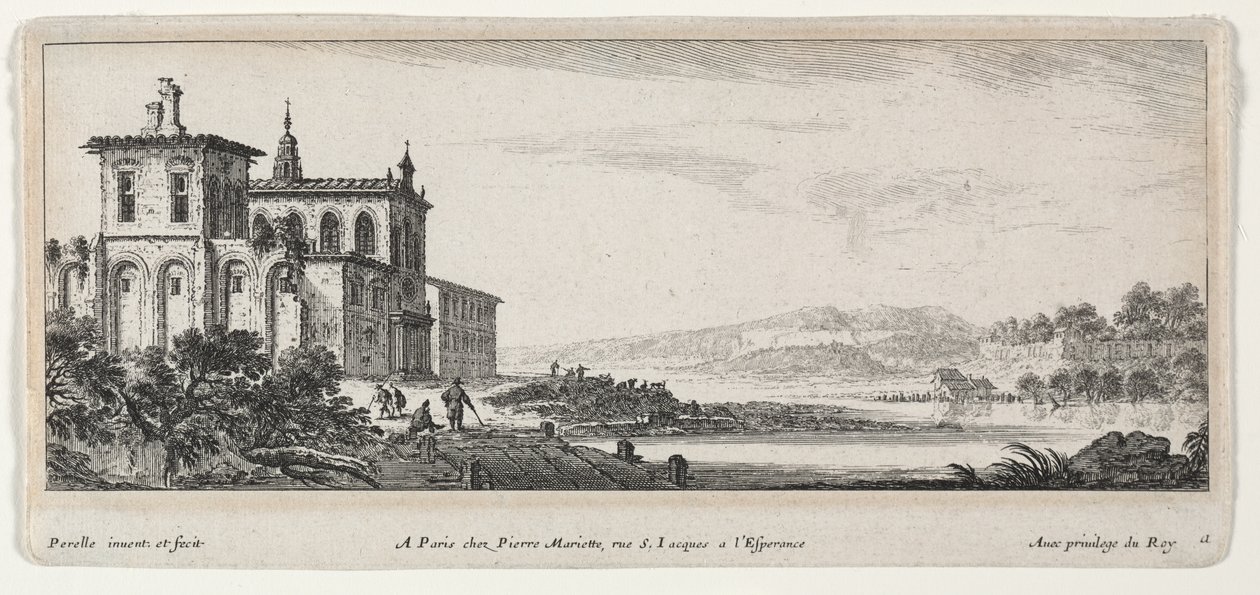 Folyói jelenet. alkotó: Gabriel Perelle