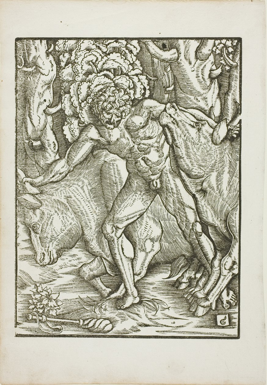 Herkules munkássága: Geryonék ökreinek elfogása Erithiában alkotó: Gabriel Salmon