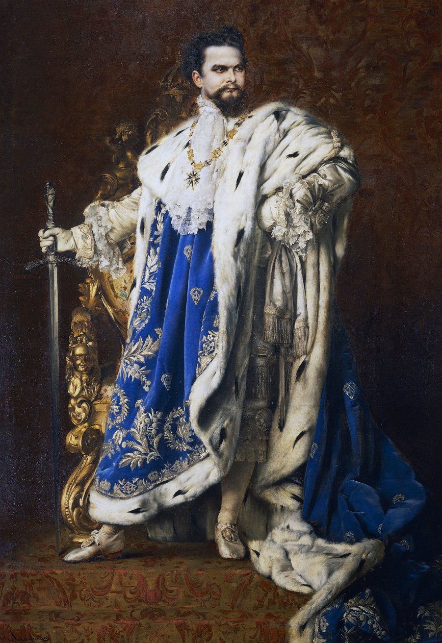 II. Ludwig bajor király (1845-1886) alkotó: Gabriel Schachinger