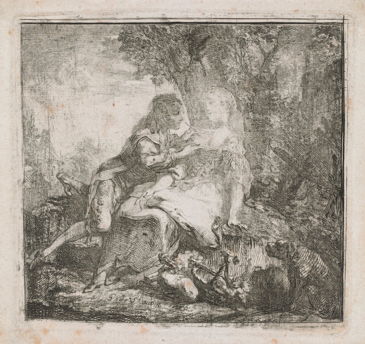 A két szerető alkotó: Gabriel de Saint Aubin