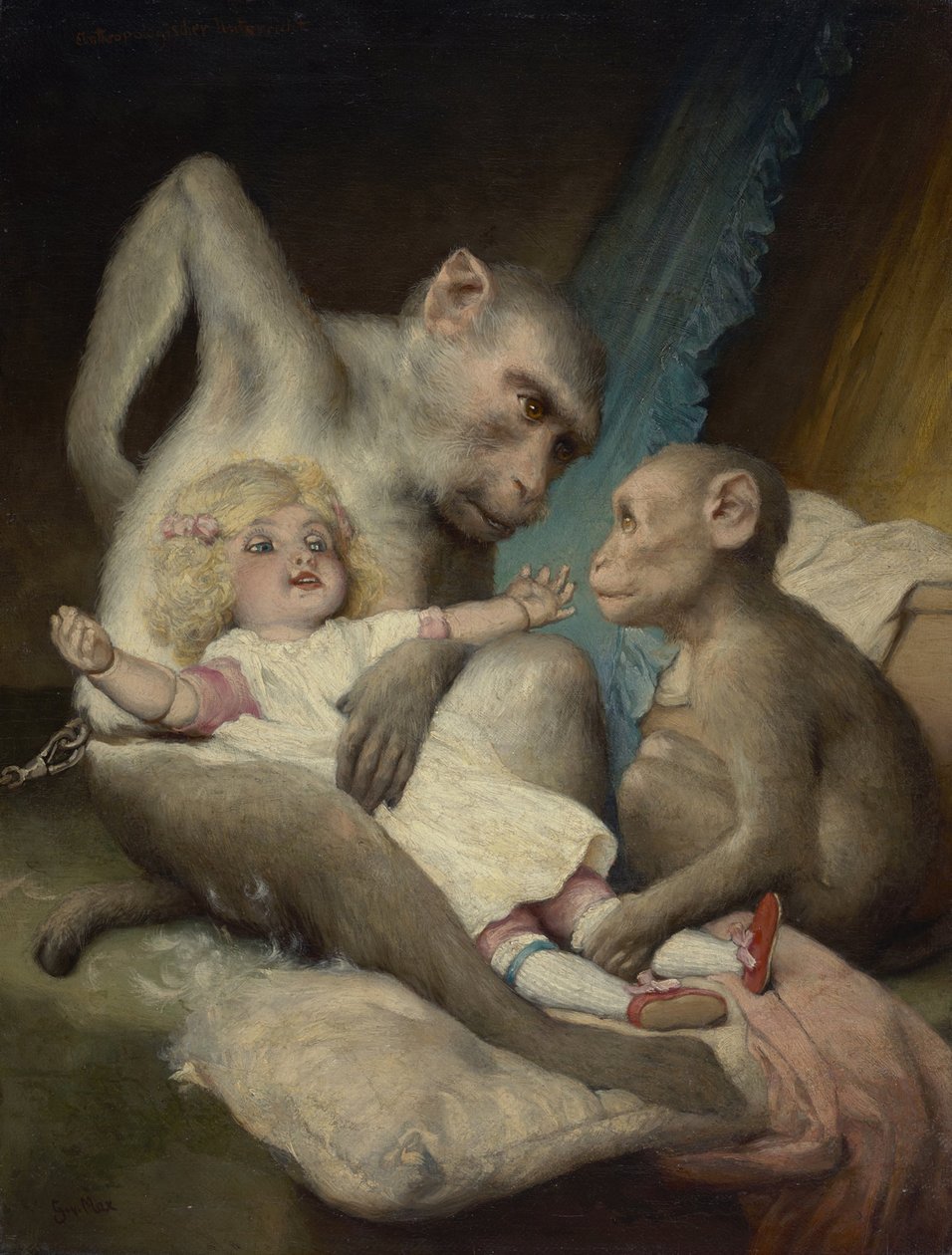 Antropológiai leckék alkotó: Gabriel von Max