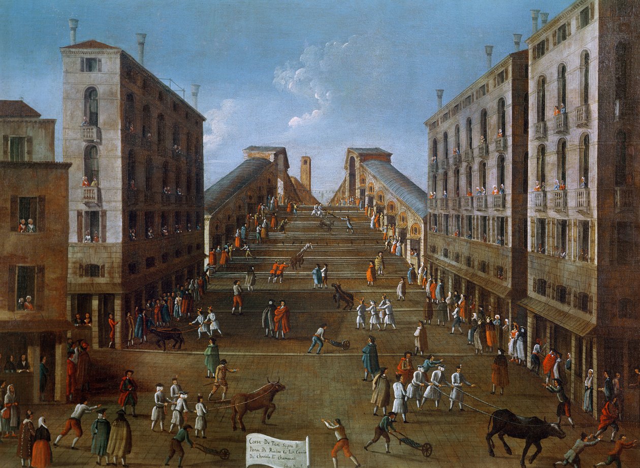 Bikaviadal a Rialto-hídnál alkotó: Gabriele Bella