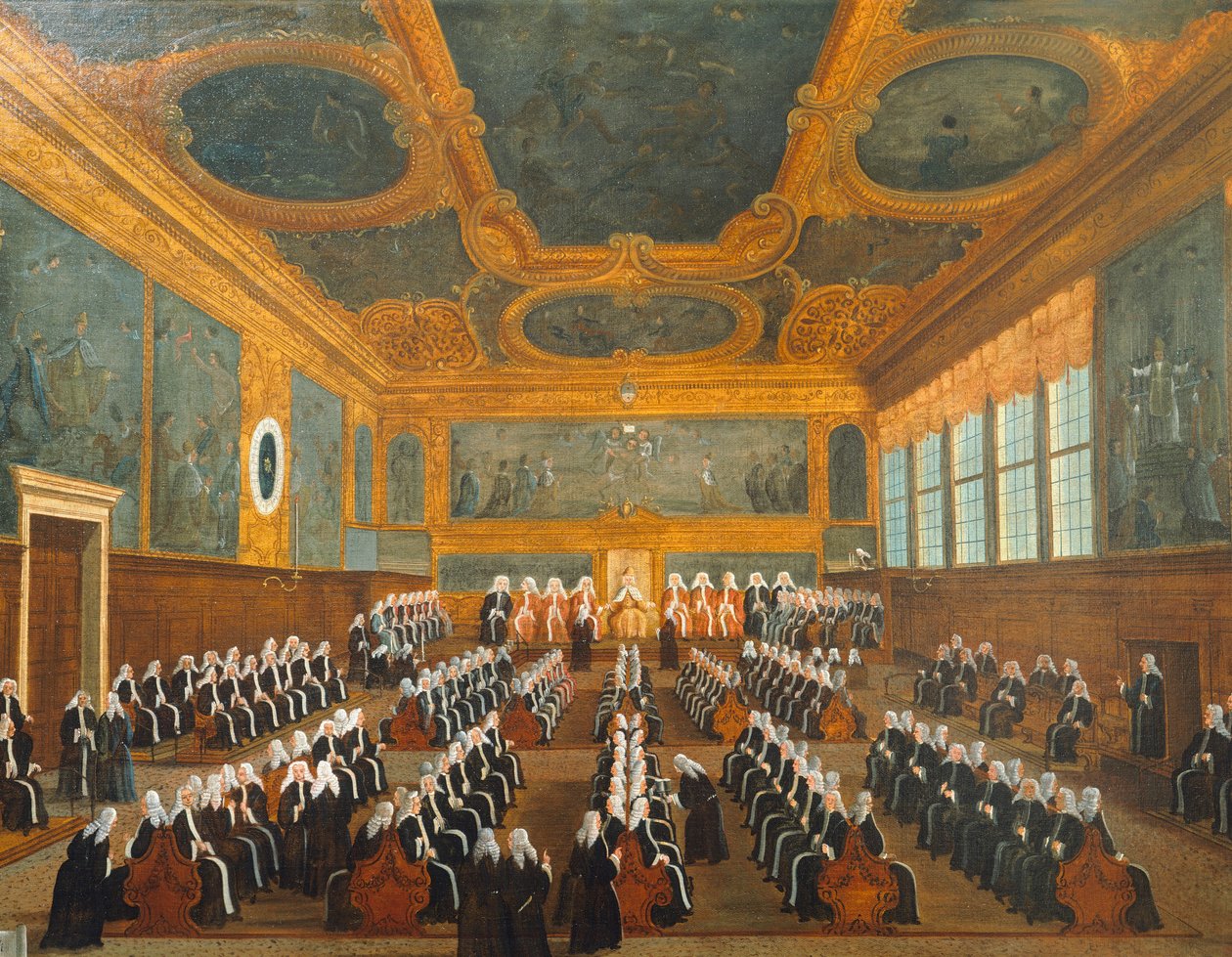 Pregadi Tanácsa, Gabriel Bella (1730-1799), olaj, vászon, 96x149 cm alkotó: Gabriele Bella