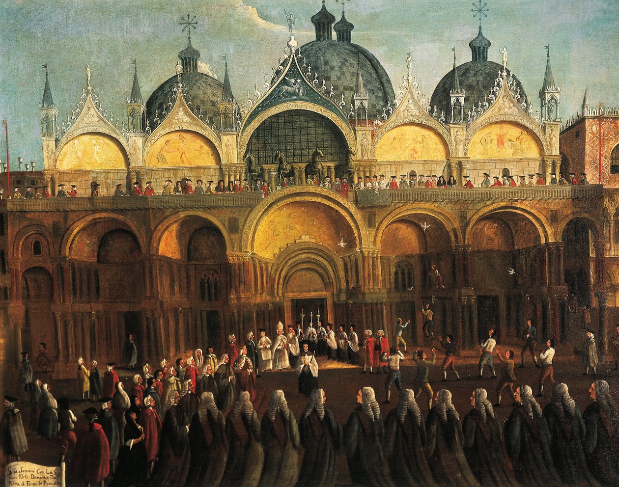 Húsvéti ünnepség San Marcóban, Gabriele Bella (1730-1782) alkotó: Gabriele Bella
