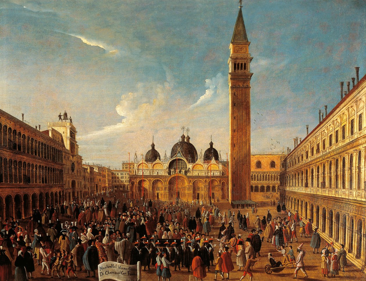 Olaszország, Veneto, Velence, karnevál utolsó napja a San Marco téren, közelről alkotó: Gabriele Bella