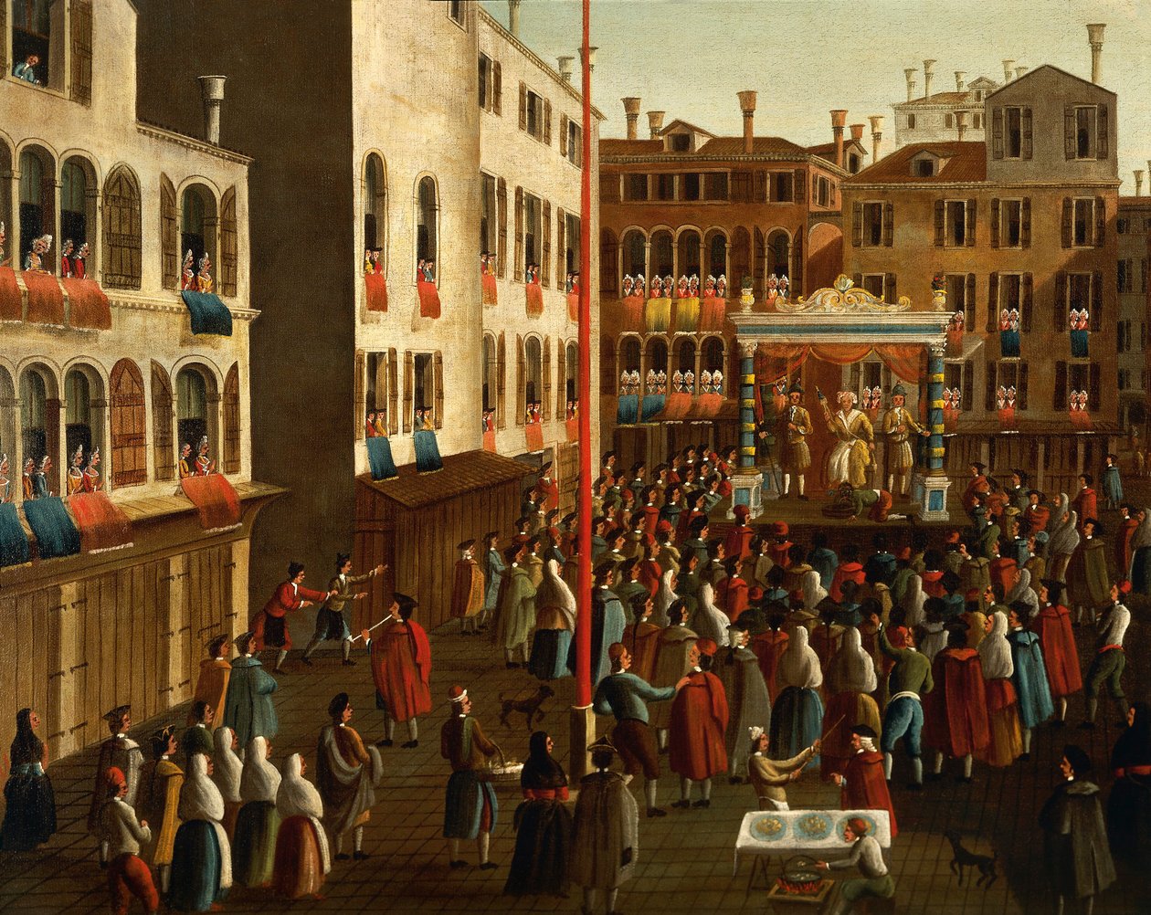 Olaszország, Veneto, Velence, Vásár a Campo San Lucán alkotó: Gabriele Bella