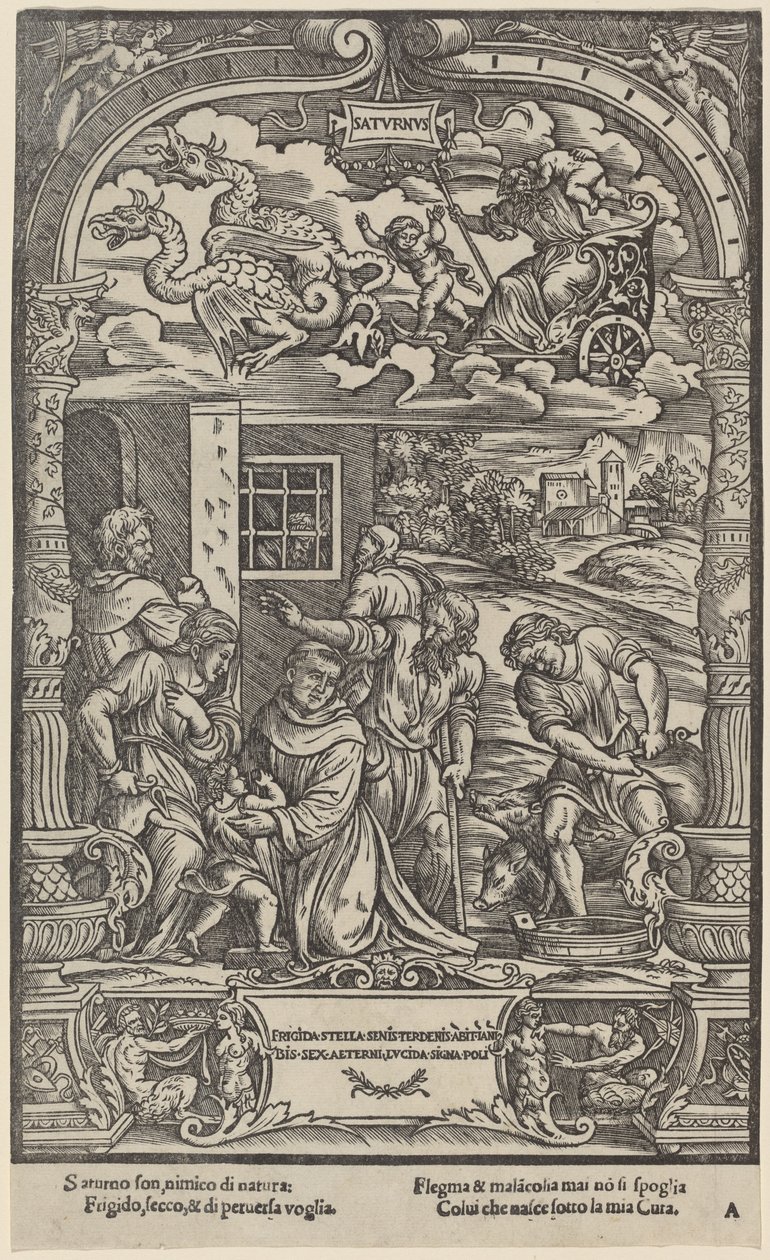 Szaturnusz alkotó: Gabriele Giolito de