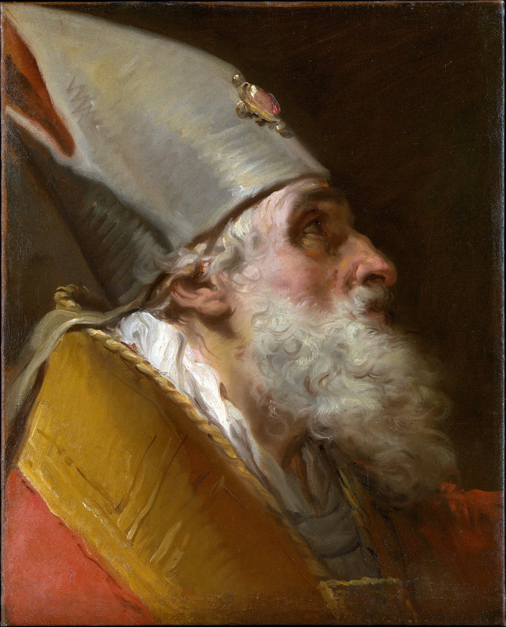 Egy püspök feje alkotó: Gaetano Gandolfi