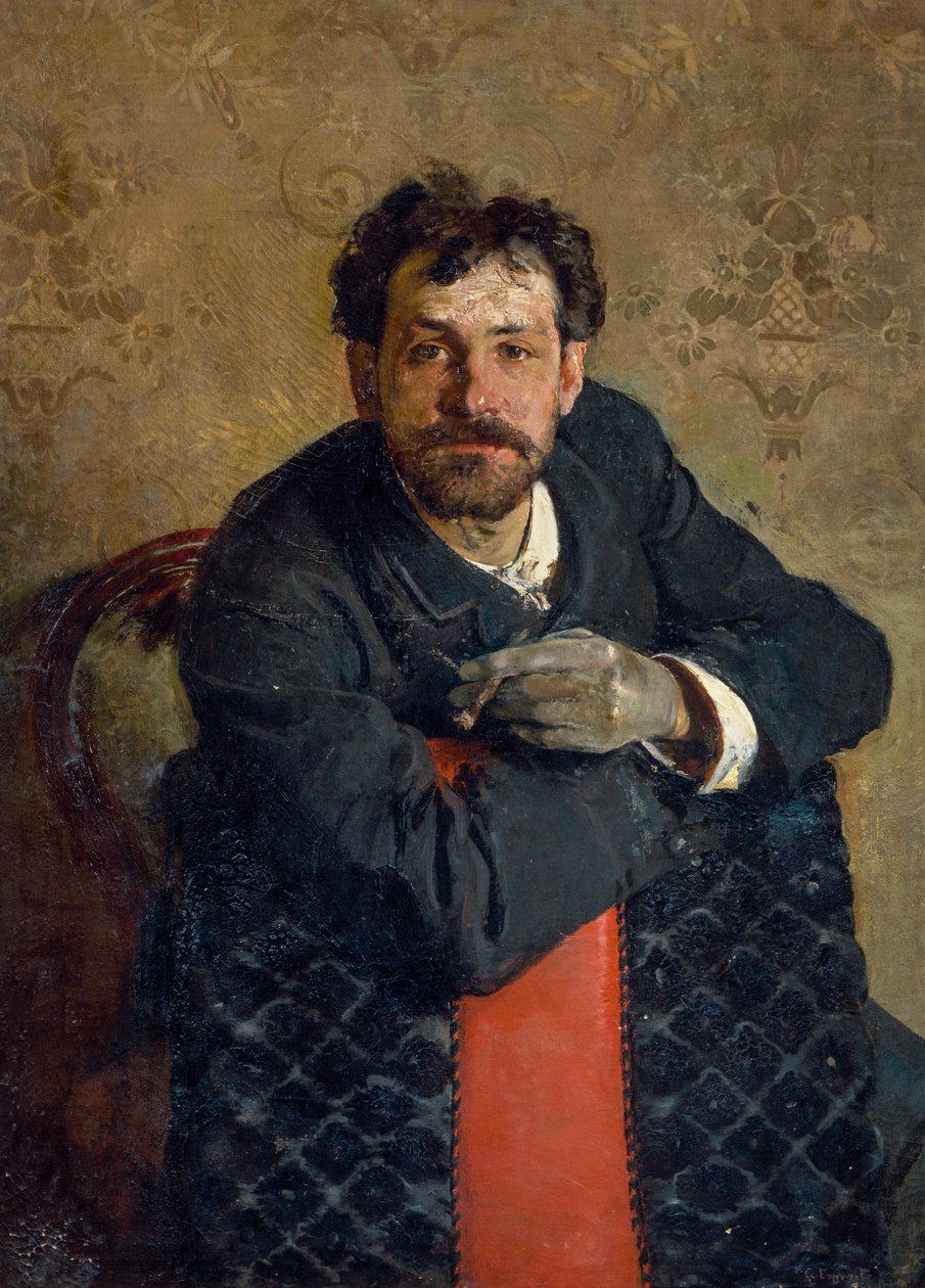Antonio Curri építész portréja, Gaetano Esposito (1858-1911) alkotó: Gaetano Esposito