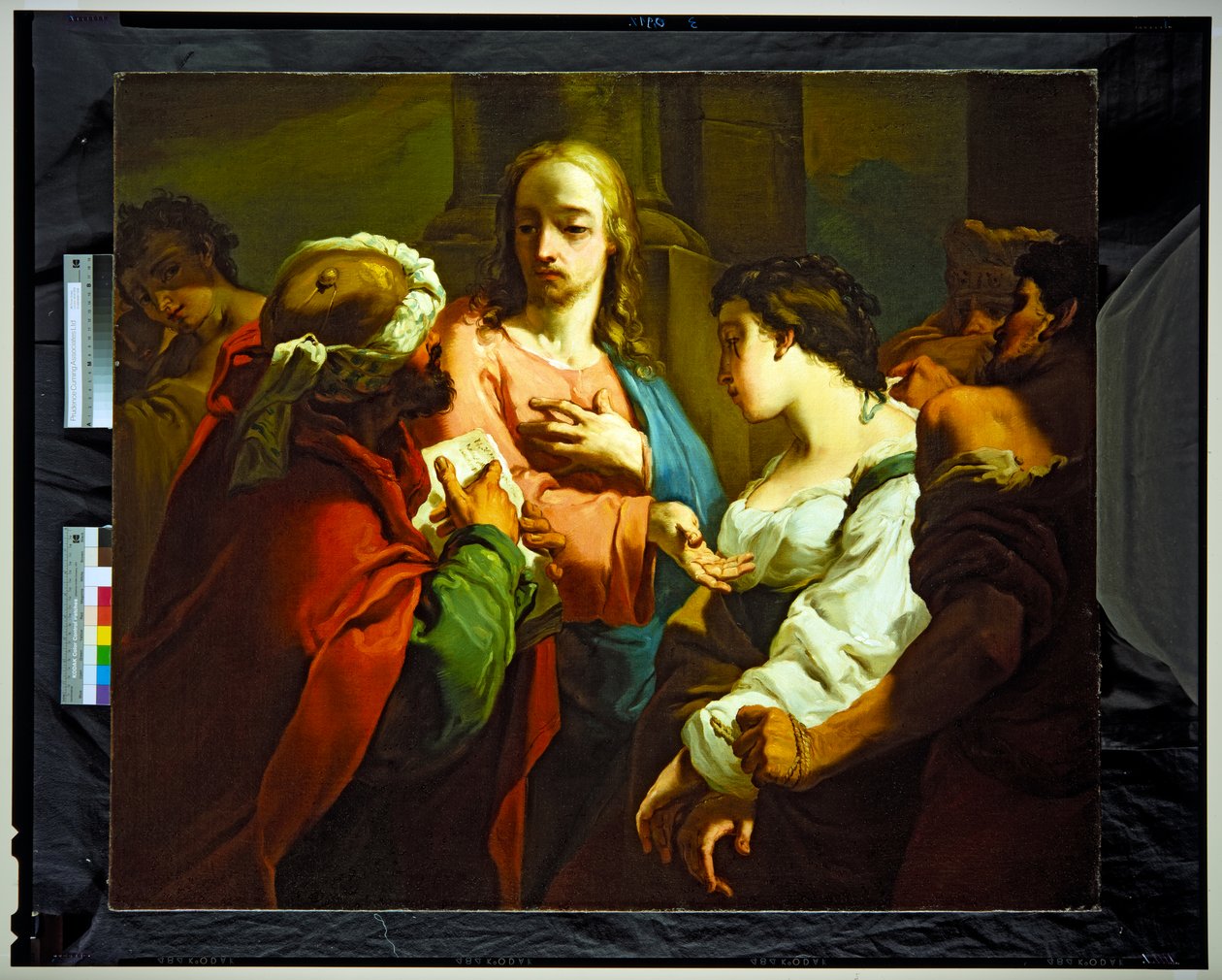 Krisztus és a házasságtörő asszony (vászon) alkotó: Gaetano Gandolfi