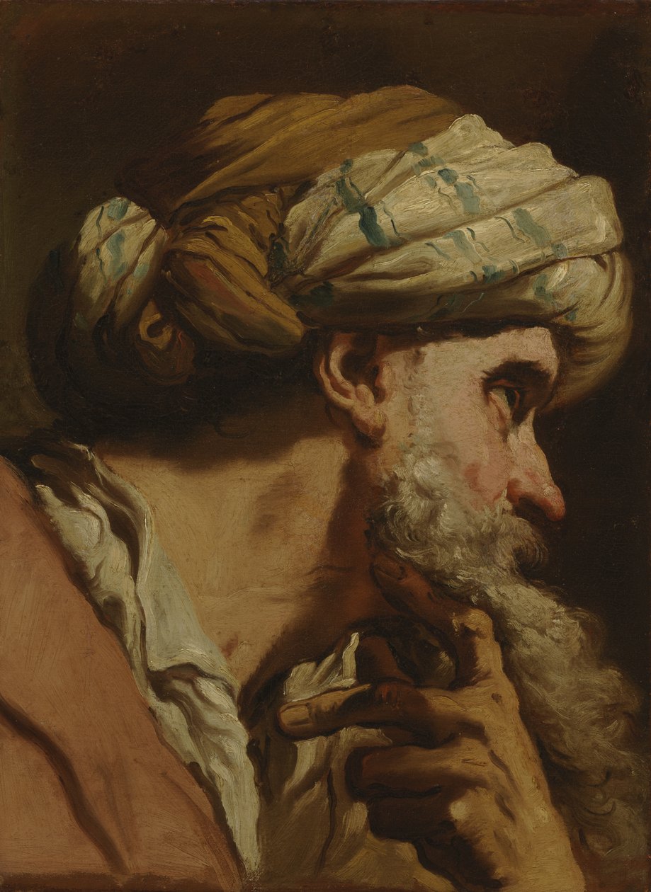 Tanulmány egy keleti fejről, 1766-75 körül alkotó: Gaetano Gandolfi