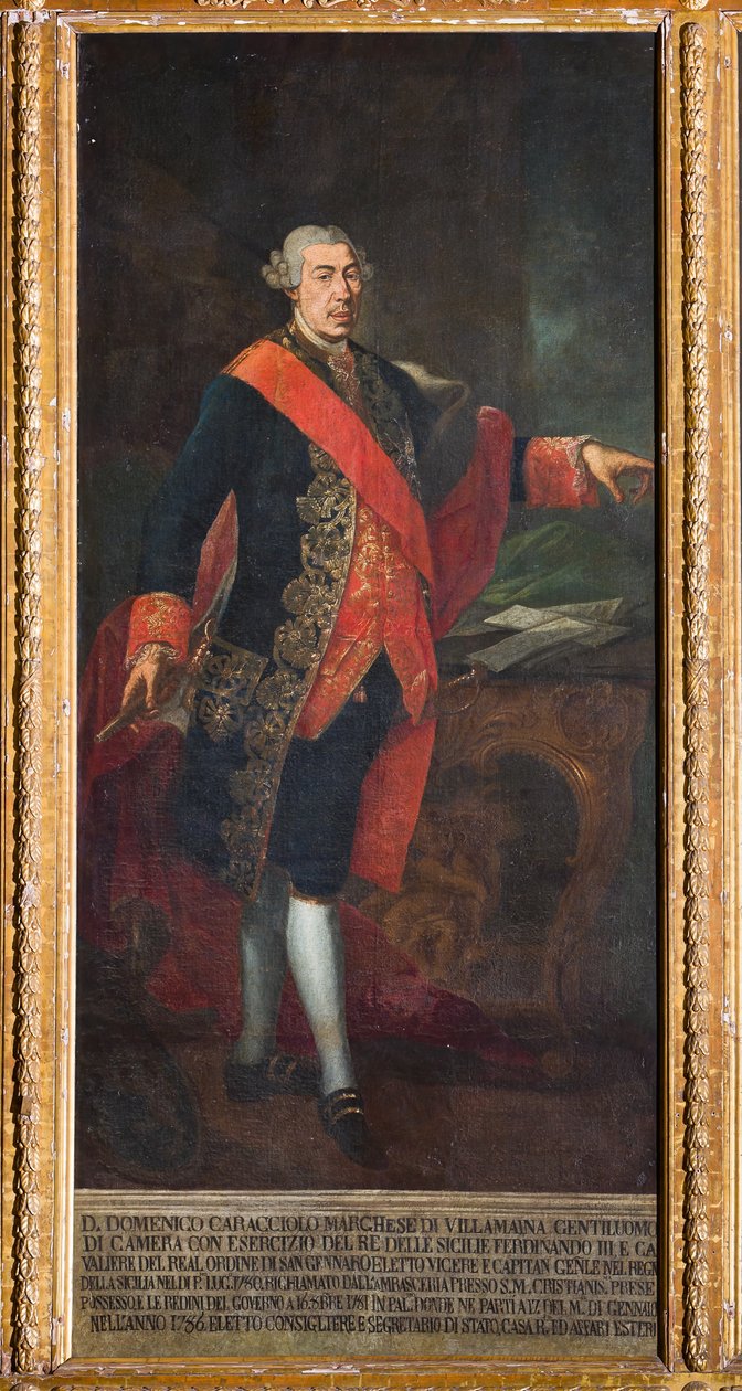 Domenico Caracciolo alkirály (olaj, vászon) alkotó: Gaetano Mangano