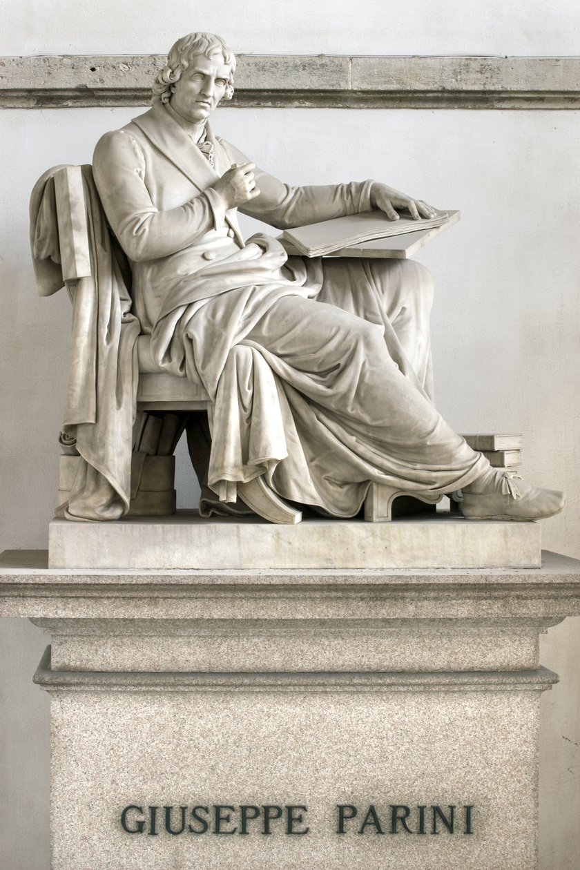 Giuseppe Parini szobra, 1838 alkotó: Gaetano Matteo Monti