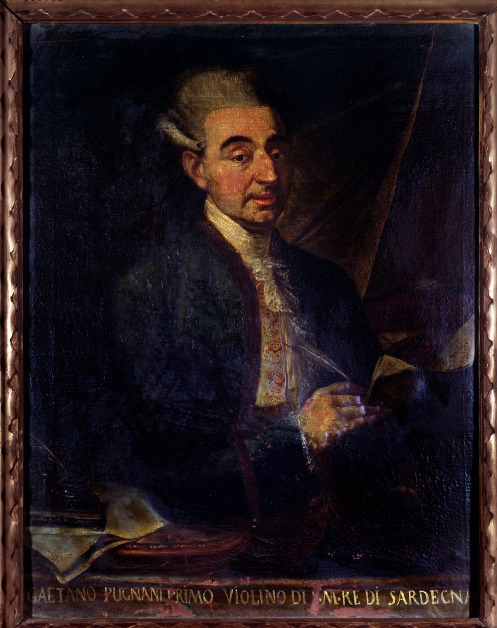 Gaetano Pugnani olasz hegedűművész portréja (Festmény alkotó: Gaetano Ottani