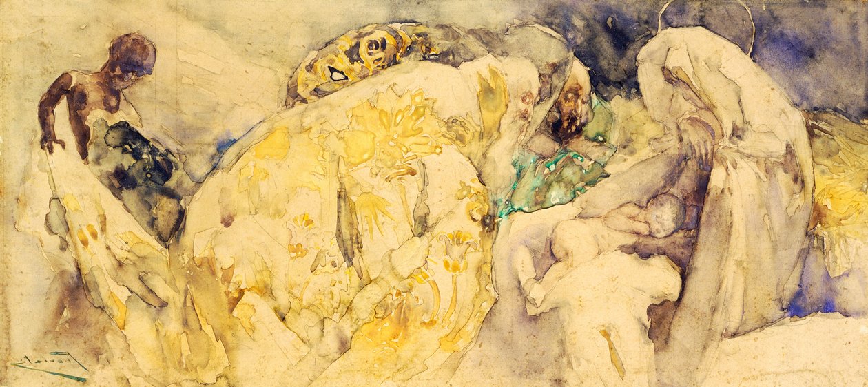 Mágusok imádata alkotó: Gaetano Previati