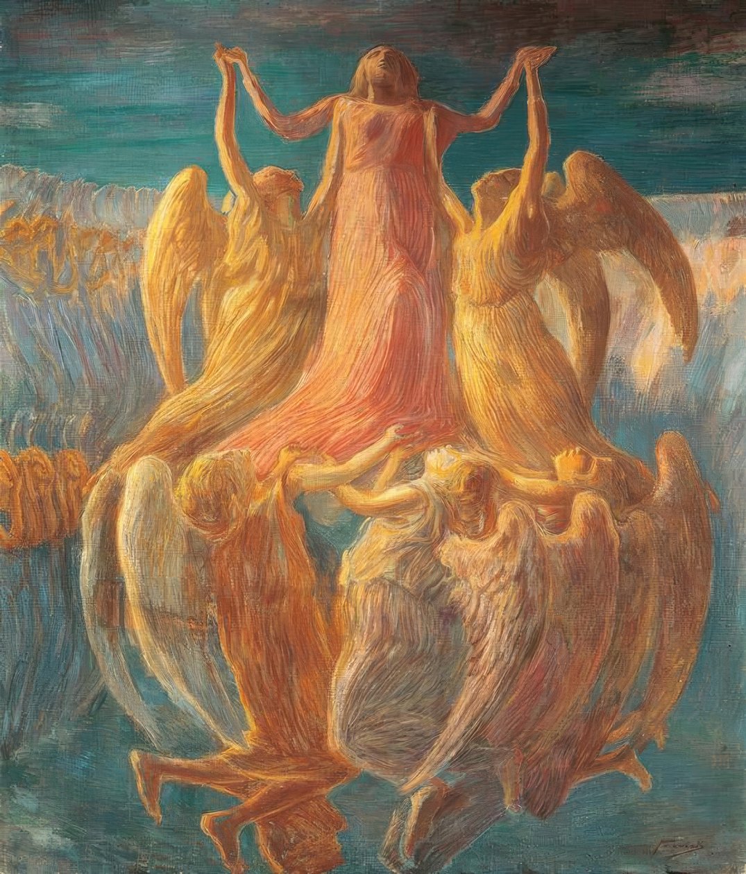 Nagyboldogasszony, Gaetano Previati (1852–1920). alkotó: Gaetano Previati