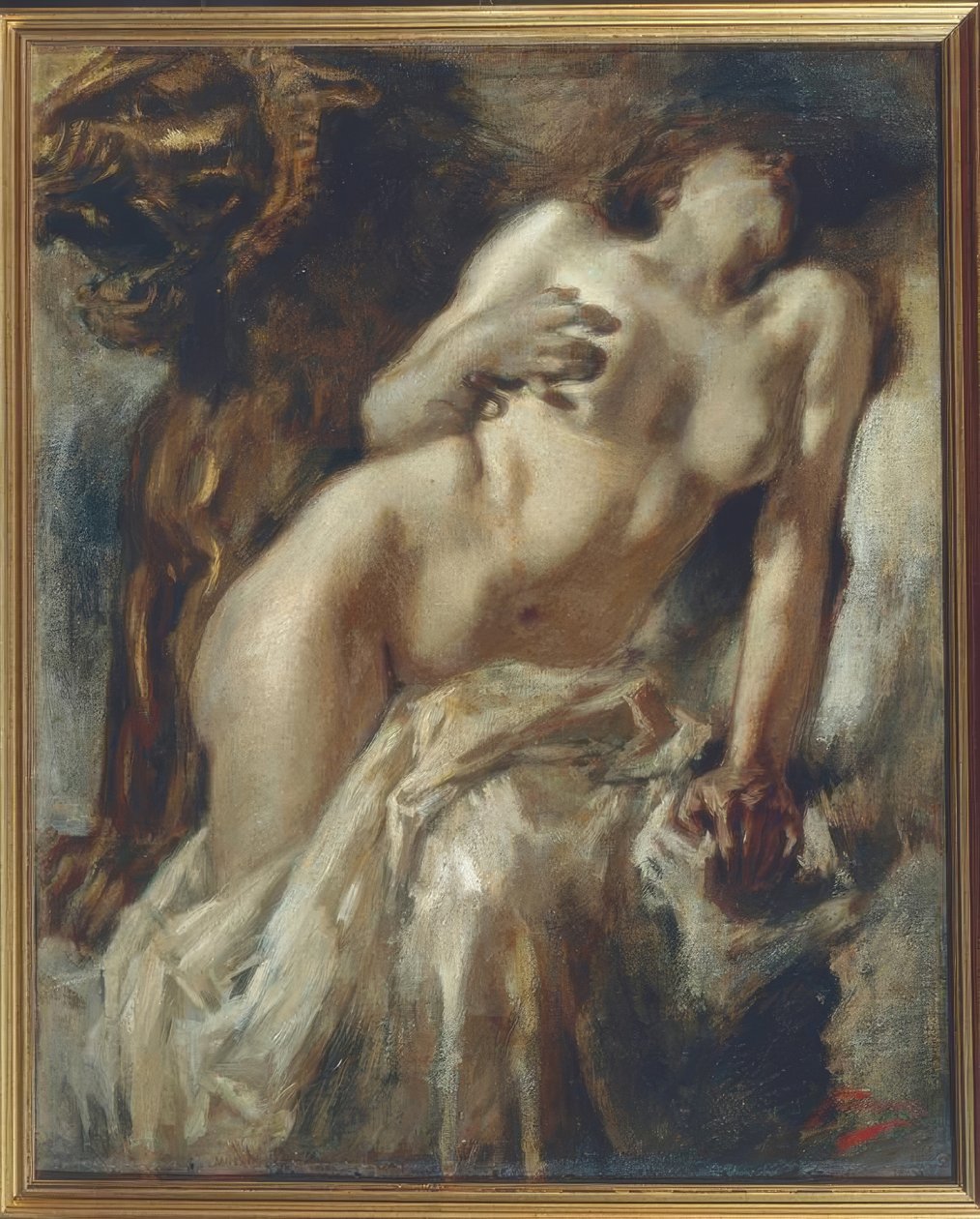 Kleopátra, 1888, alkotó: Gaetano Previati