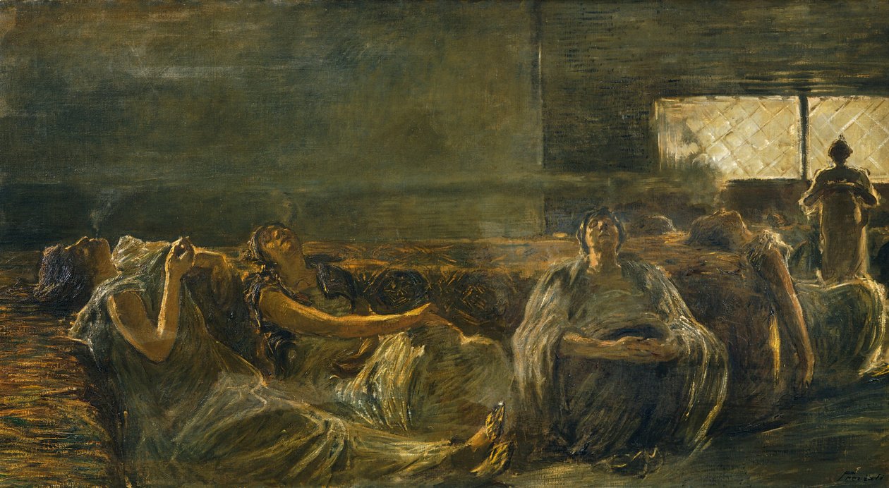 Ópiumfüstölők, Gaetano Previati (1852-1920) alkotó: Gaetano Previati