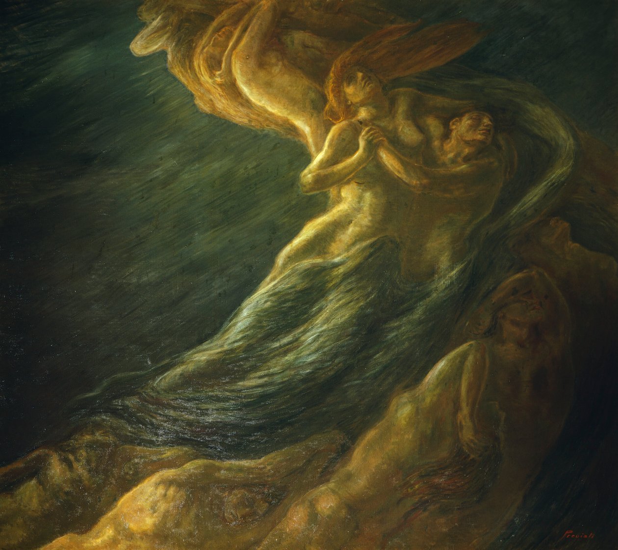 Paolo és Francesca alkotó: Gaetano Previati