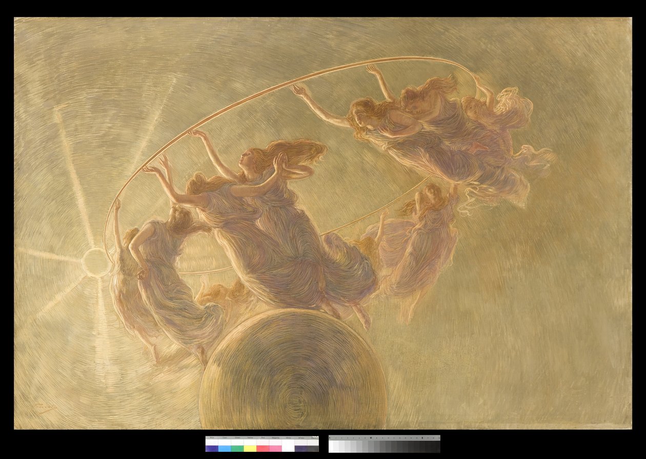 Az órák tánca, 1889 (olaj és tempera, vászon) alkotó: Gaetano Previati