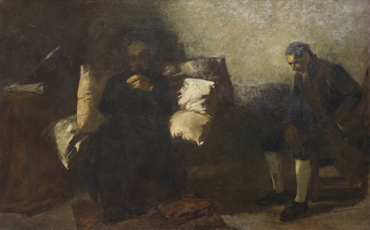Carlo Alberto utolsó órái, Porto alkotó: Gaetano Previati
