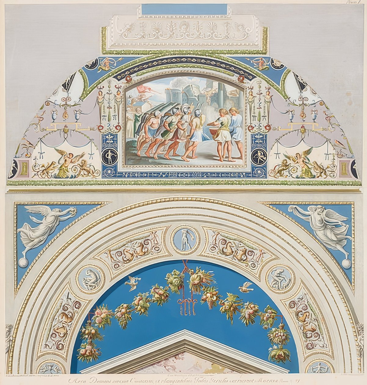 Előlap és boltozat Jerikó tokkal. 1774 alkotó: Gaetano Savorelli