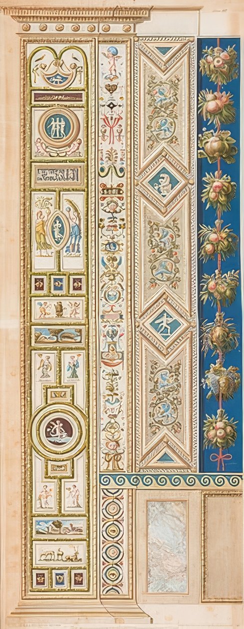 Pilaster Loggia III (különféle játékokkal díszítve) alkotó: Gaetano Savorelli