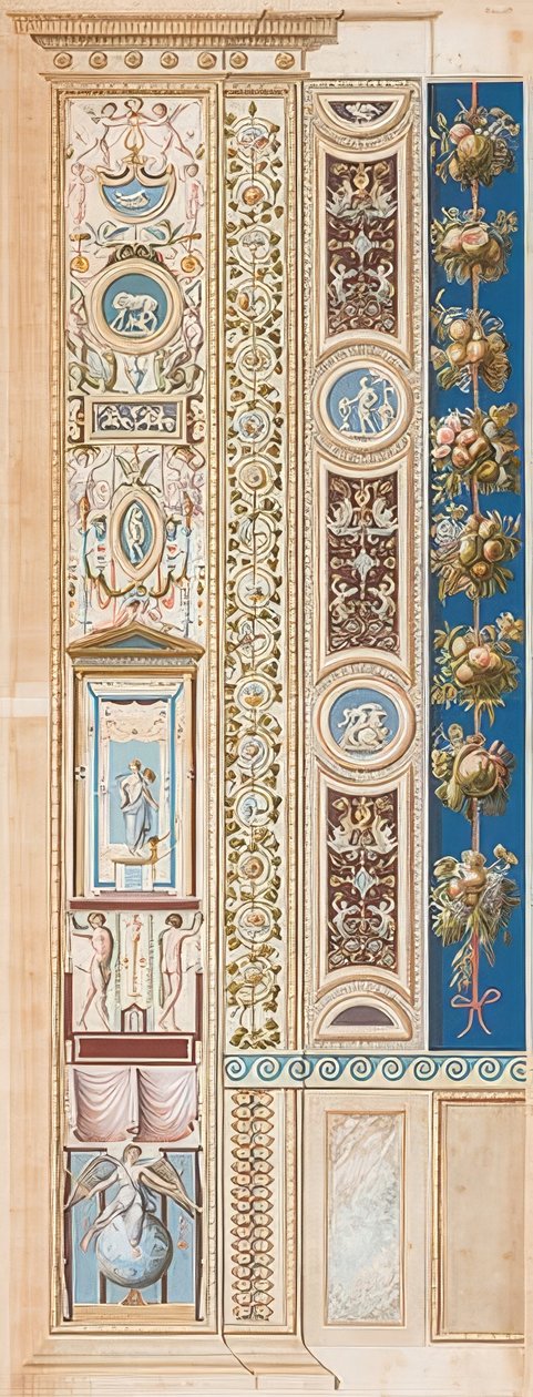 Pilaster Loggia IV (dísz, amelyben a dicsőség zsenije lakik) alkotó: Gaetano Savorelli
