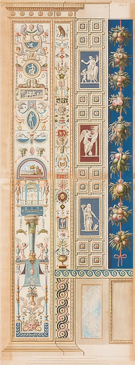 Pilaster Loggia I (maszkon nyugvó dísz) alkotó: Gaetano Savorelli