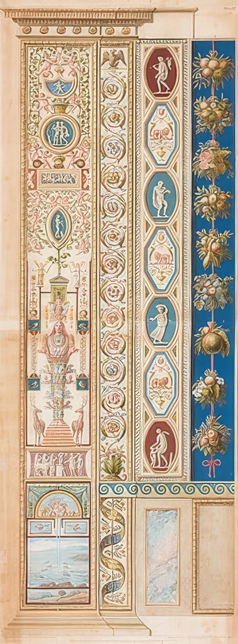 Pilaszter Loggia VI (díszítés az efezusi Dianával) alkotó: Gaetano Savorelli