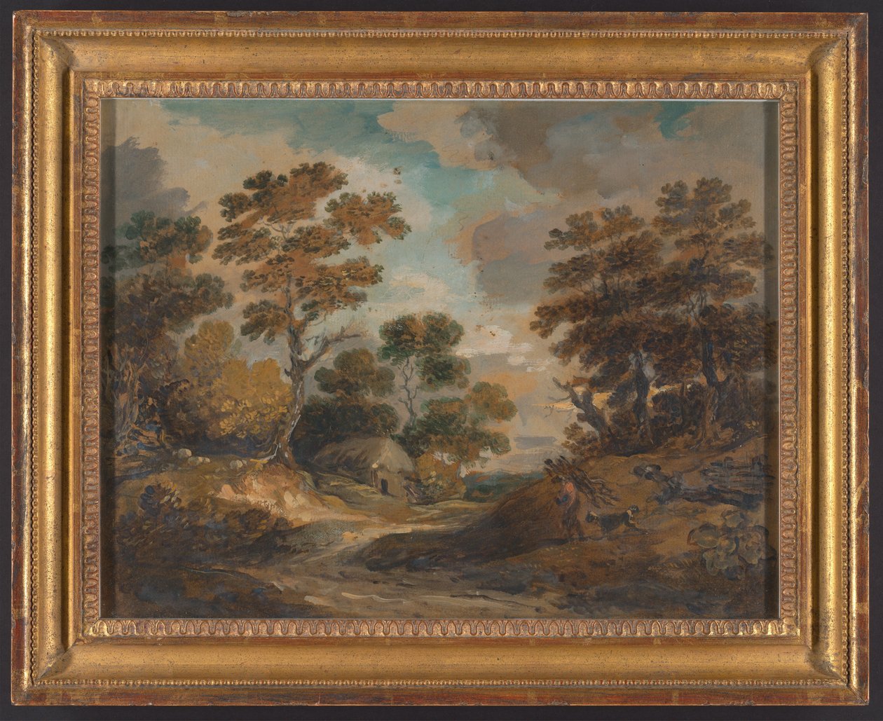 Landschaft: Mann mit Reisigbündeln alkotó: Gainsborough Dupont