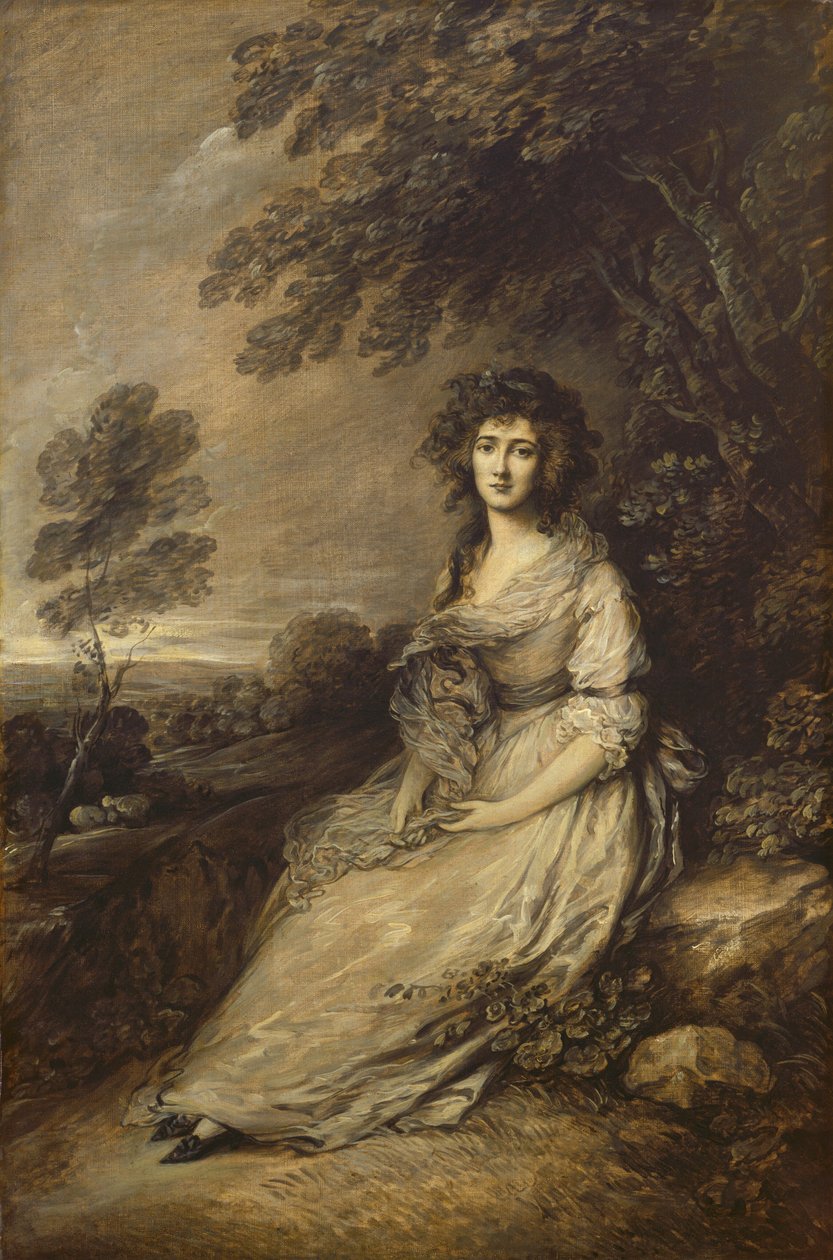 Mrs. Richard Brinsley Sheridan, 17871796. alkotó: Gainsborough Dupont